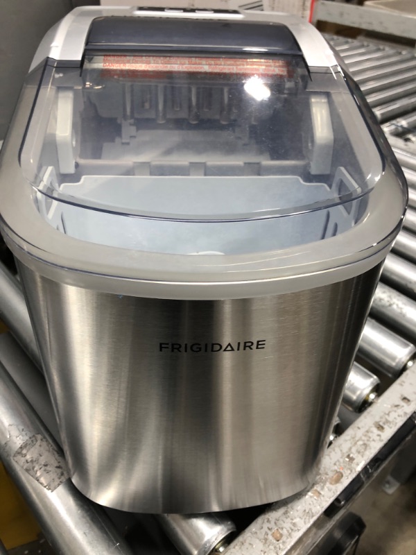 Photo 5 of *** POWERS ON *** Frigidaire EFIC117-SS 26 Pound Ice Maker, 26 lbs per day, Stainless