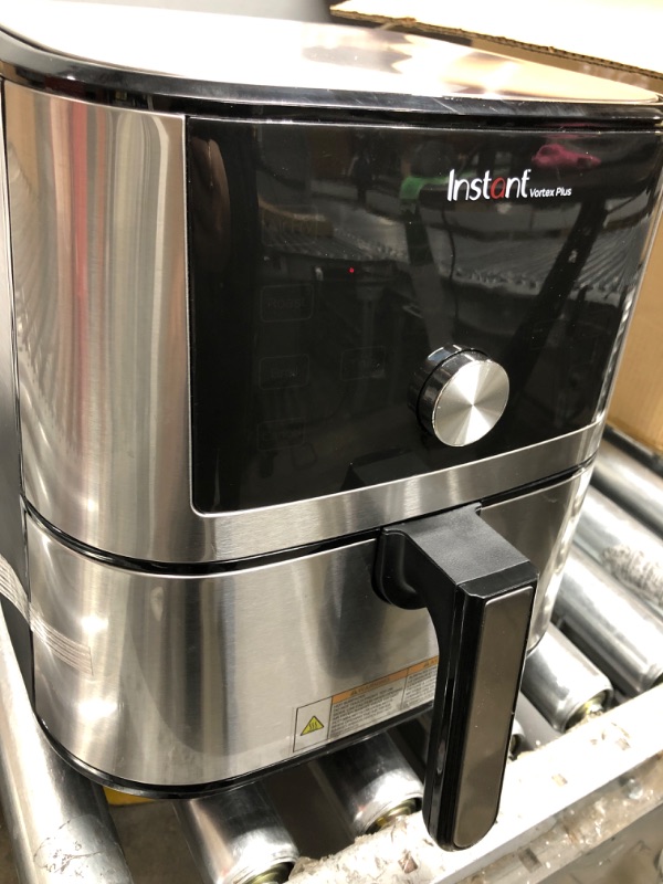 Photo 1 of *** NOT FUNCTIONAL *** Instant Vortex Plus Air Fryer Oven, 6 Quart, From the Makers of Instant Pot, 6-in-1, Broil, Roast, Dehydrate, Bake, Non-stick and Dishwasher-Safe Basket, App With Over 100 Recipes, Stainless Steel 6QT Vortex Plus