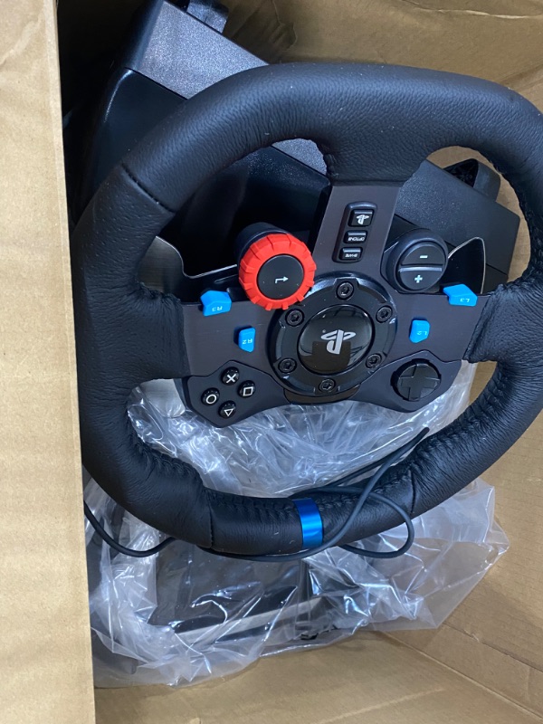 Photo 4 of Logitech G Dual-Motor Feedback Driving Force G29 Gaming Racing Wheel with Responsive Pedals + Logitech G Astro A30 LIGHTSPEED Wireless Gaming Headset Wheel + A30