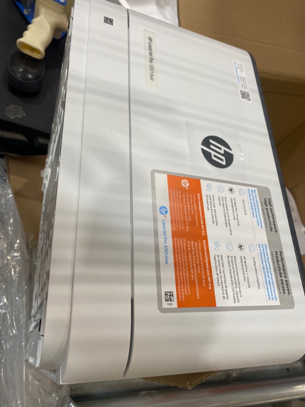 Photo 3 of HP LaserJet Pro 3001dwe Wireless Black & White Printer with HP+ Smart Office Features