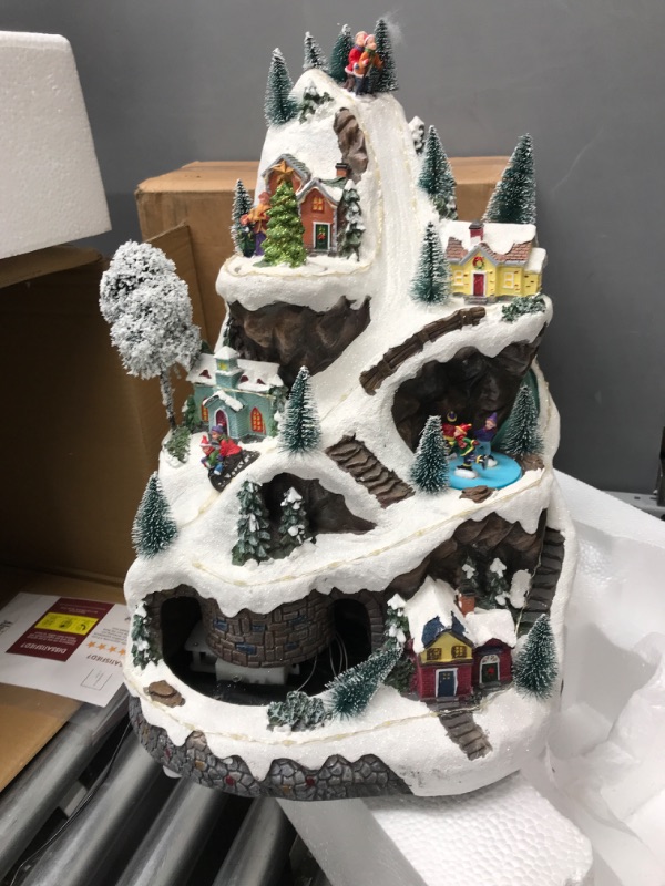 Photo 1 of Alpine Corporation 18" H Indoor Animated Winter Wonderland Set with LED Lights and Music