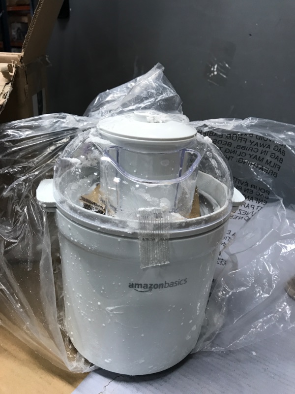 Photo 2 of Amazon Basics 1.5 Quart Automatic Homemade Ice Cream Maker