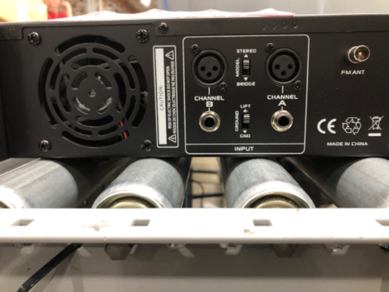 Photo 1 of 2-Channel Bluetooth Power Amplifier - Pyle & StarTech.com 8 Outlet Horizontal 1U Rack Mount PDU Power Strip- 120V/15A - w/ 6ft Power Cord (RKPW081915) 2000W Pro Power Amplifier + PDU Power Strip