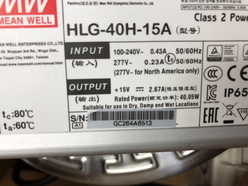 Photo 1 of **SEE NOTES**
HQUA PN01DC 120V AC LED RGBW Color Change Inground Pool Light, 10 Inch 35W 3000lm. Color-RGBW