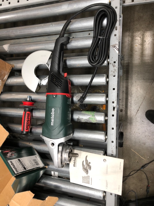 Photo 2 of ***UNABLE TO TEST SEE NOTES*** Metabo - 7" Angle Grinder - 8, 500 Rpm - 15.0 Amp W/Lock-On Trigger (606466420 24-180 MVT ), Professional Angle Grinders