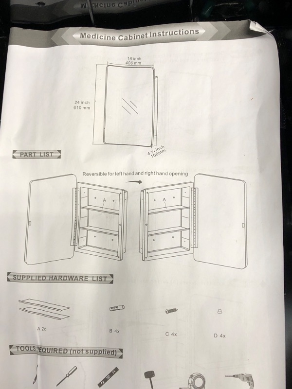 Photo 4 of 24X16 medicine cabinet