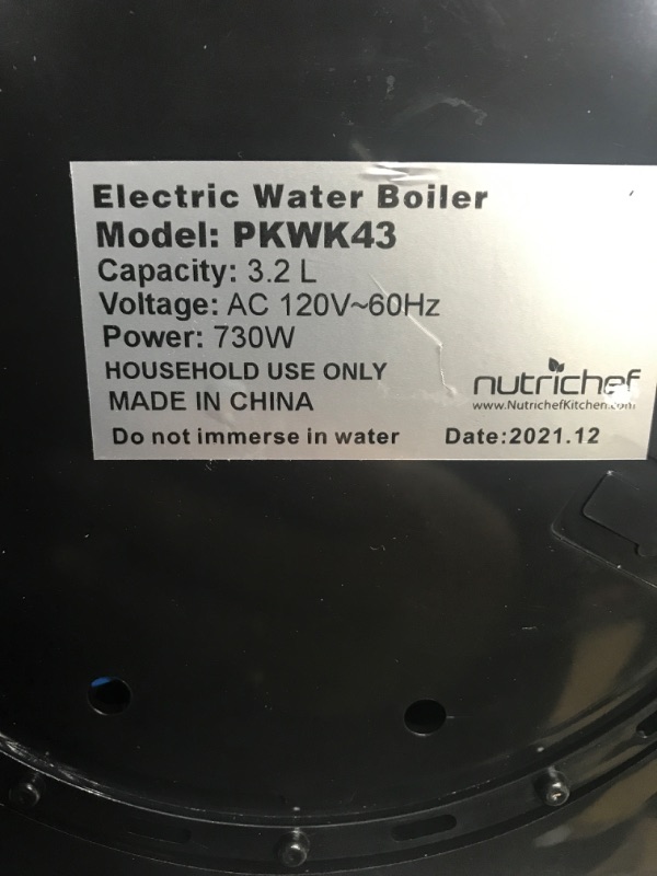 Photo 5 of *** POWERS ON *** NutriChef Hot Water Urn Pot Insulated Stainless Steel,Auto & Manual Dispense,Auto Boiler,Safety Lock Shutoff 3.38 QT /3.2L - Auto Boiler Shut Off - PKWK43