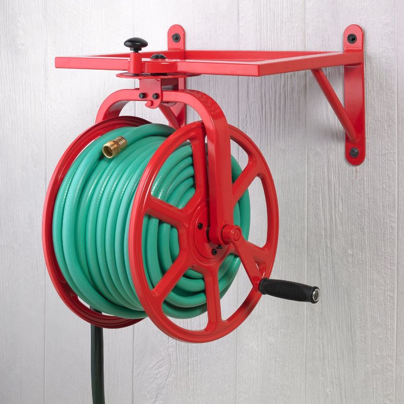 Photo 1 of **missing hardware**
Liberty GARDEN 713 Revolution Multi-Directional Garden Hose Reel, Red
