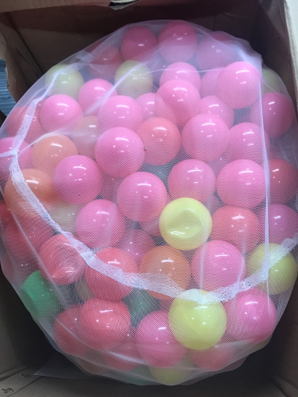 Photo 2 of BalanceFrom 23Inch Phthalate Free BPA Free NonToxic crush Proof Play Balls Pit Balls 6 Bright col