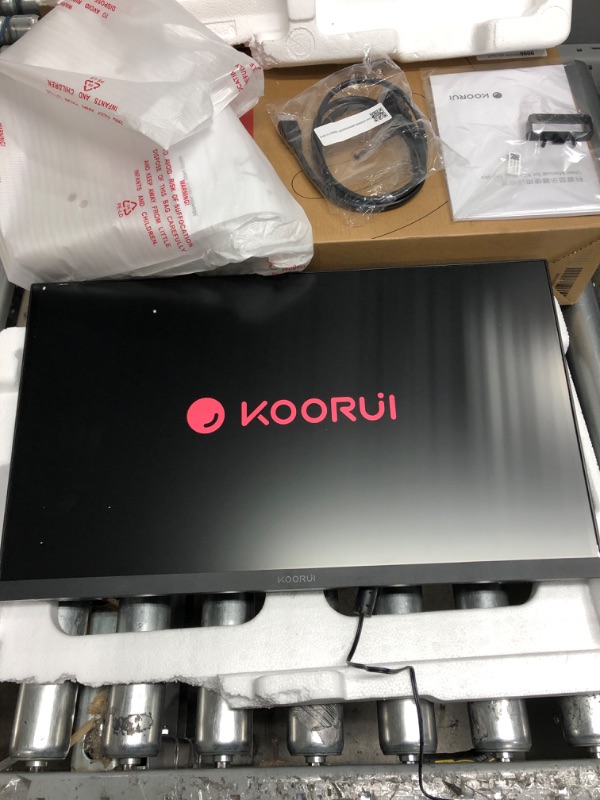 Photo 2 of KOORUI 22 Inch Computer Monitor, FHD 1080P Desktop Display, 75HZ Ultra Thin Bezel/Eye Care/Ergonomic Tilt, HDMI VGA Ports LED Monitor for PC, VESA Mounting 22 INCH VA 1080p/75hz