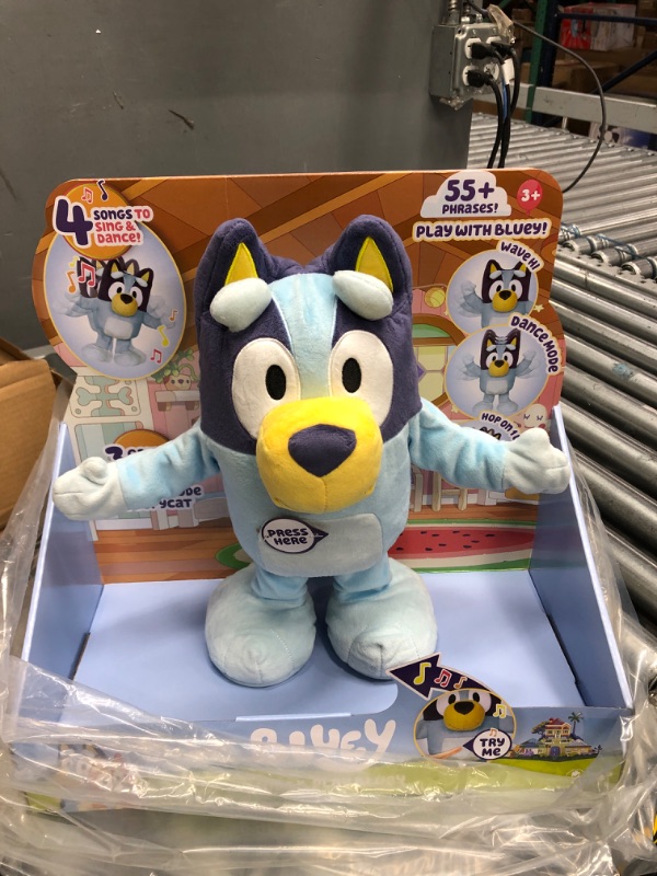 Photo 2 of *TURNS ON*
Bluey Dance and Play 14" Animated Plush | Over 55 Phrases and Songs, Multicolor