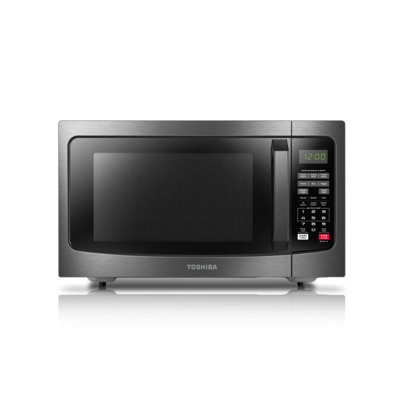 Photo 1 of *Tested* Toshiba ML2-EM31PAEBS 1.2 Cu. Ft. Microwave with Smart Sensor, Black Stainless Steel
