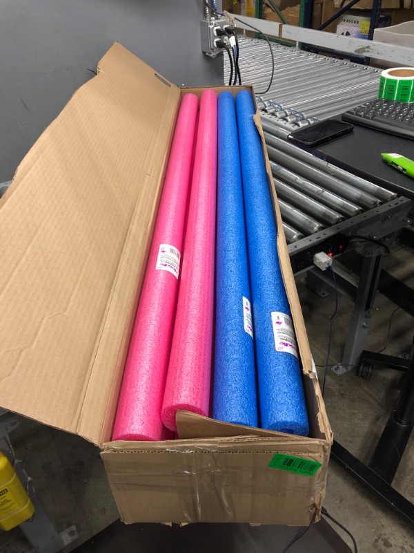 Photo 2 of 12 ITP Tundra Assorted Foam Pool Noodle  (6 PINK AND 6 BLUE)