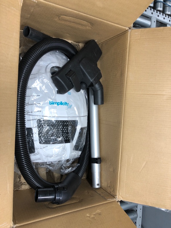 Photo 2 of *TURNS ON*

Simplicity Canister Vacuum Cleaner, Jill Compact Vacuum for Hardwood Floors and Rugs, Dual Certified Hepa Filtration, Bagged