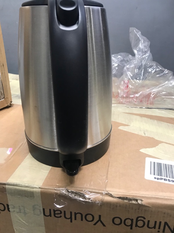 Photo 5 of ***MISSING main power *** Comfee 1.7L Stainless Steel Electric Tea Kettle, BPA-Free Hot Water Boiler, Cordless with LED Light, Auto Shut-Off and Boil-Dry Protection, 1500W Fast Boil