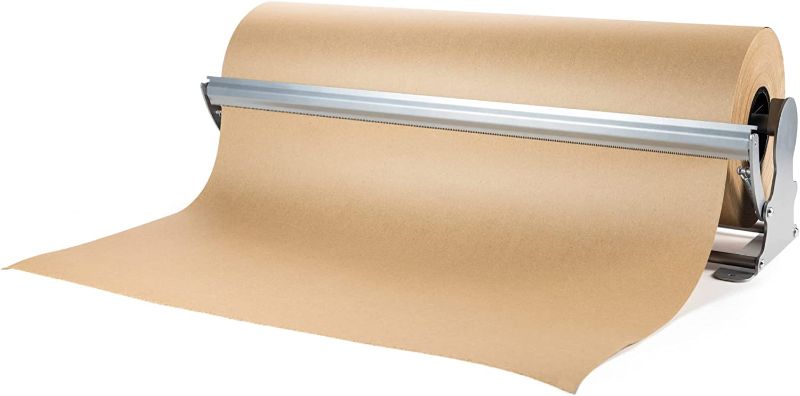 Photo 1 of 
IDL Packaging 24" Kraft Paper Roll Dispenser & Cutter for Rolls up to 24" Wide and 9" in Diameter – Tabletop Reinforced Steel Paper Holder...
Size:for 24" Width Rolls
Style:HD Paper Dispenser