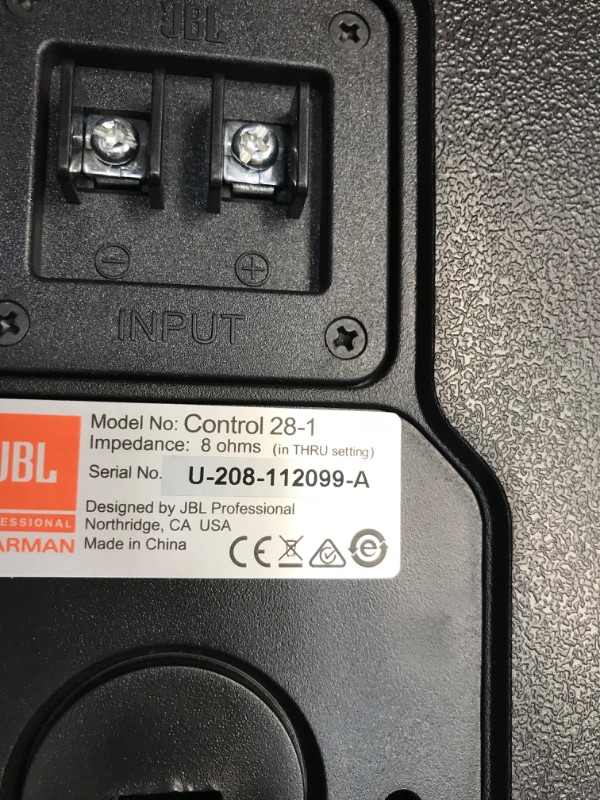 Photo 1 of JBL Control 28-1 | 8inch Two Way Vented Loudspeaker - Pair (Black)
