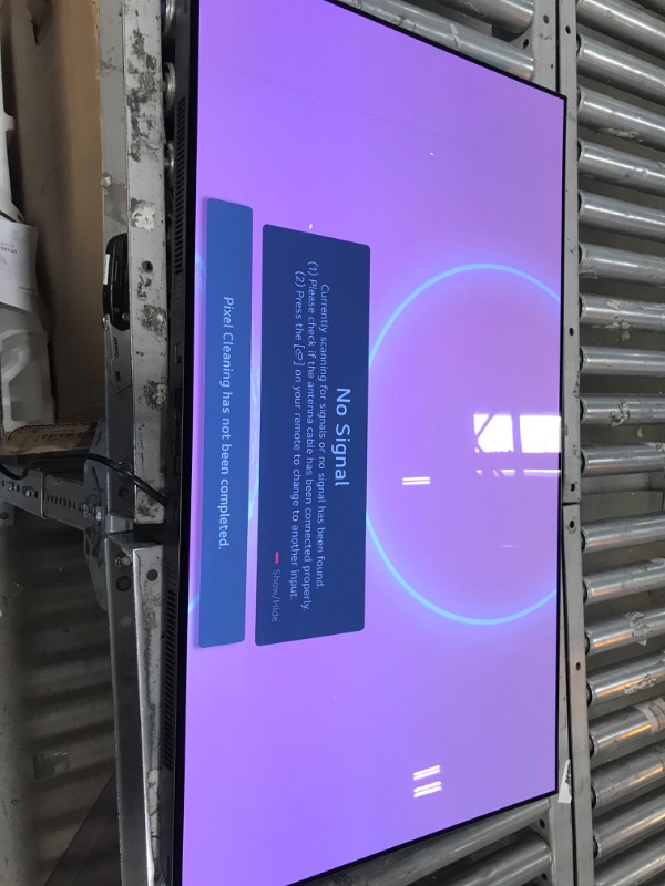 Photo 1 of SCREEN HAS SMALL LINE THROUGH IT 
LG C2 Series 42-Inch Class OLED evo Gallery Edition Smart TV OLED42C2PUA, 2022 - AI-Powered 4K TV, Alexa Built-in 42 inch TV Only