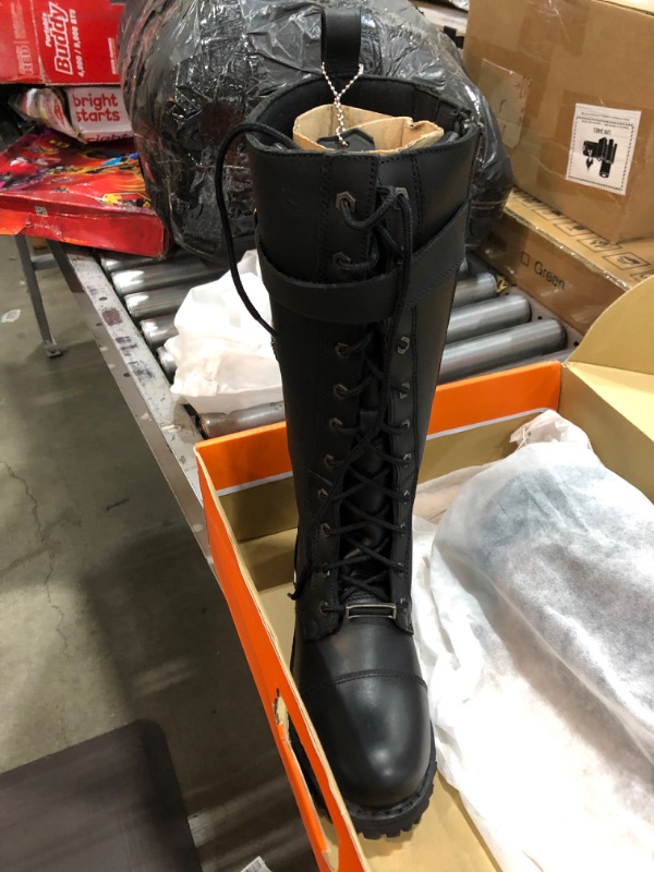 Photo 3 of Milwaukee Leather Women's 14" Lace to Toe High Rise Boot Round Wide - Mbl9355w
SIZE 8.5