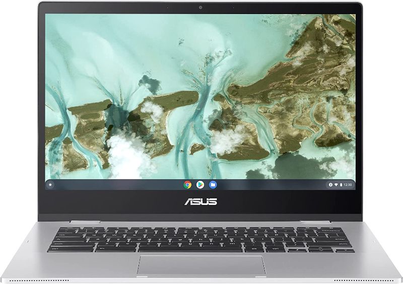 Photo 1 of ASUS Chromebook CX1, 14" Full HD NanoEdge Display, Intel Celeron N3350 Processor, 64GB eMMC, 4GB RAM, Chrome OS, Transparent Silver, CX1400CNA-AS44FV
