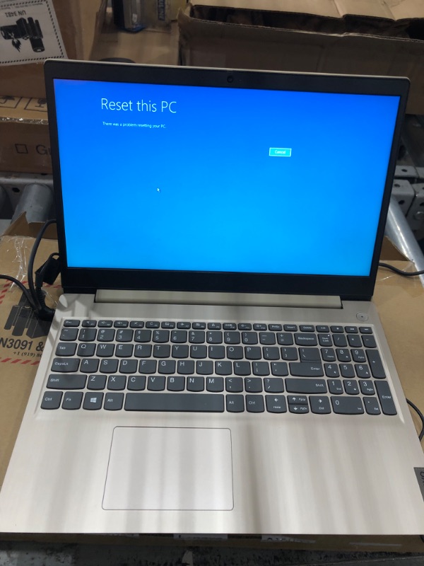 Photo 3 of **UNABLE TO RESET NEEDS PROFESSIONAL ATTENTION****Lenovo - IdeaPad 3 15" HD Touch Screen Laptop - Intel Core i3-1115G4 - Intel UHD Graphics - 8GB Memory - 256GB SSD - Almond
