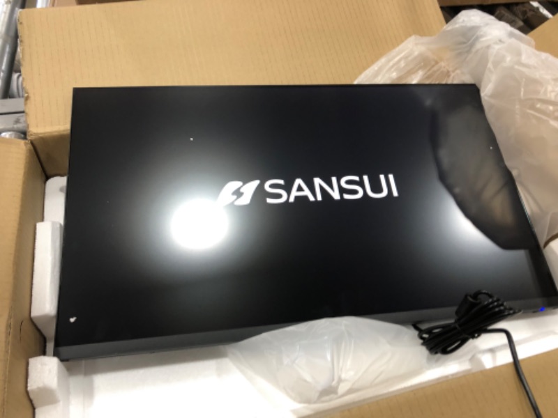 Photo 2 of SANSUI Monitor 24 inch FHD PC Monitor with USB Type-C, Built-in Speakers Earphone, Ultra-Slim Ergonomic Tilt Eye Care 75Hz with HDMI VGA for Home Office (ES-24F1 Type-C Cable & HDMI Cable Included)
