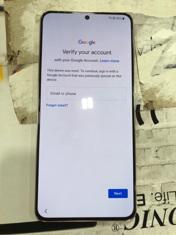 Photo 2 of ***PHONE IS LOCKED WITH GOOGLE ACCOUNT***SAMSUNG Galaxy S21+ Plus 5G Factory Unlocked Android Cell Phone 128GB US Version Smartphone Pro-Grade Camera 8K Video 12MP High Res, Phantom Violet
