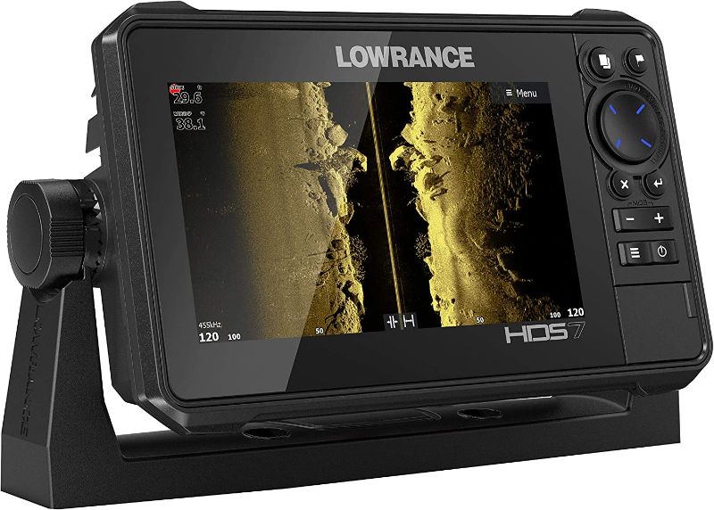 Photo 1 of Lowrance HDS-Live Fish Finder, Multi-Touch Screen, Live Sonar Compatible, Preloaded C-MAP US Enhanced Mapping
