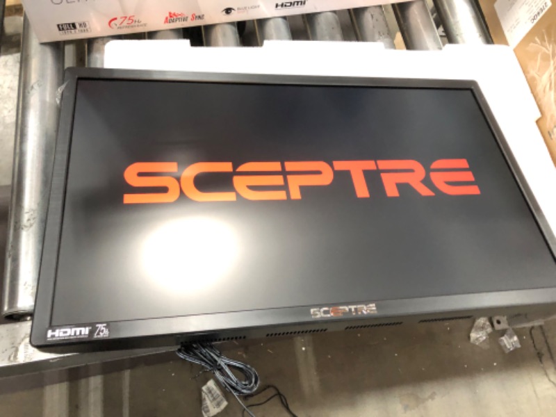 Photo 3 of Sceptre New 22 Inch FHD LED Monitor 75Hz 2X HDMI VGA Build-in Speakers, Machine Black (E22 Series)
