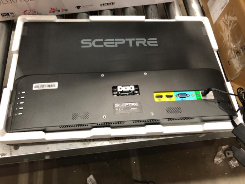 Photo 2 of Sceptre New 22 Inch FHD LED Monitor 75Hz 2X HDMI VGA Build-in Speakers, Machine Black (E22 Series)
