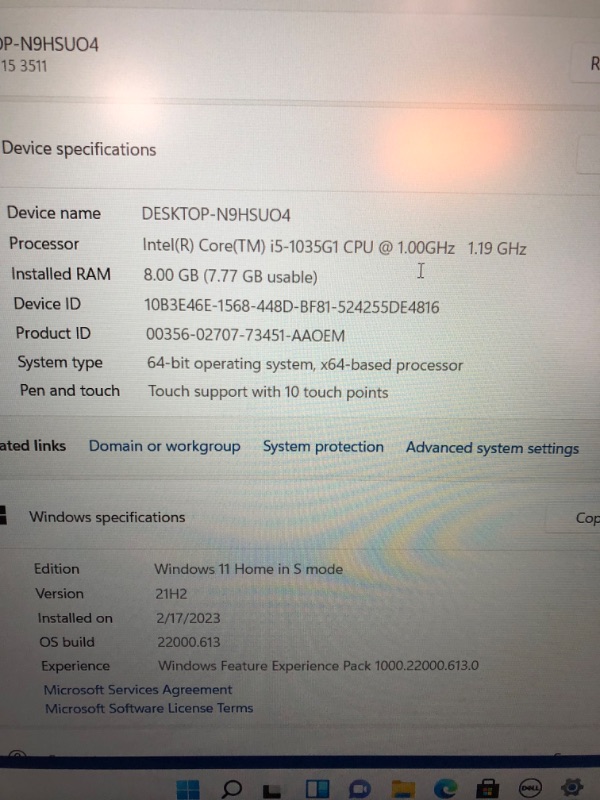 Photo 4 of Dell Inspiron 3511-15.6' 60Hz Full HD IPS Display Business Laptop (Intel i5-1035G1 4-Core, 8GB RAM, 256GB SSD, Intel UHD,WiFi 5,Bluetooth 5.2,HD Webcam, HDMI,SD Card, Win 11 Home S-Mode)
