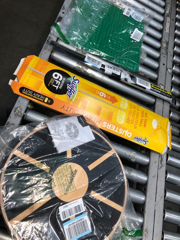 Photo 1 of 4 pack assorted Home Good Bundle , wobble board, lego part, 24'  wiper blade, and duster 