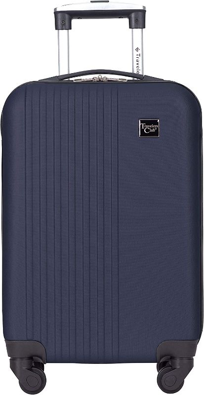 Photo 1 of 
Travelers Club Cosmo Hardside Spinner Luggage, Navy Blue, Carry-On 20-Inch
Size:Carry-On 20-Inch
Color:Navy Blue