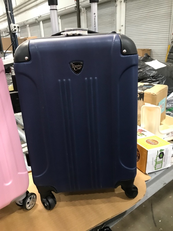 Photo 2 of 
Travelers Club Cosmo Hardside Spinner Luggage, Navy Blue, Carry-On 20-Inch
Size:Carry-On 20-Inch
Color:Navy Blue