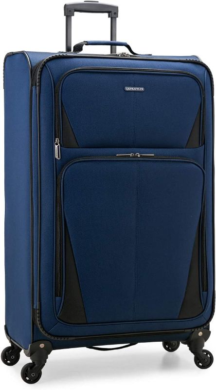Photo 1 of 
U.S. Traveler Aviron Bay Expandable Softside Luggage with Spinner Wheels, Teal, Checked-Large 31-Inch
Size:Checked-Large 31-Inch
Color:Blue