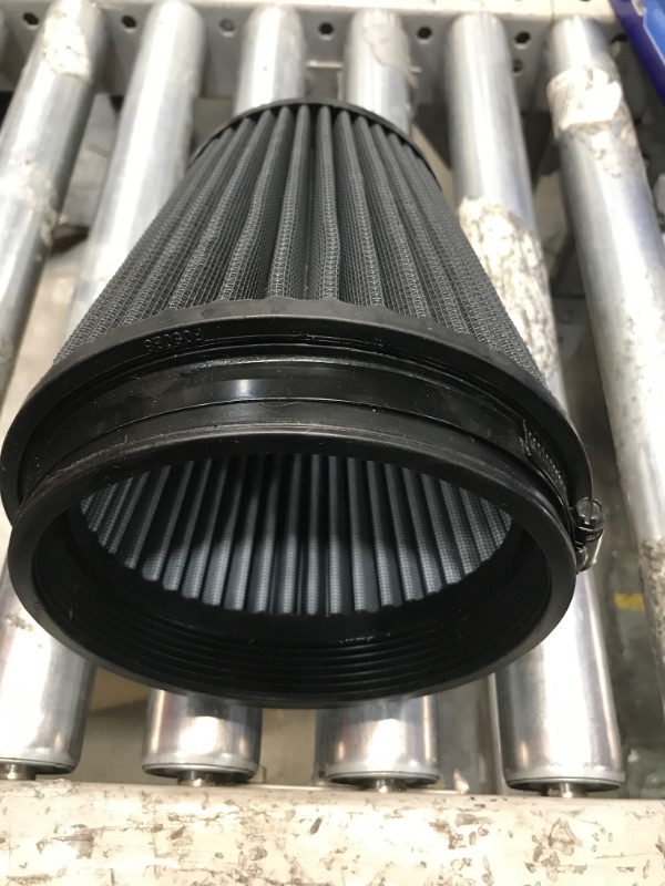 Photo 2 of K&N Universal Clamp-On Air Intake Filter: High Performance, Premium, Washable, Replacement Filter: Flange Diameter: 6 In, Filter Height: 7.5 In, Flange Length: 1 In, Shape: Round Tapered, RU-3101HBK