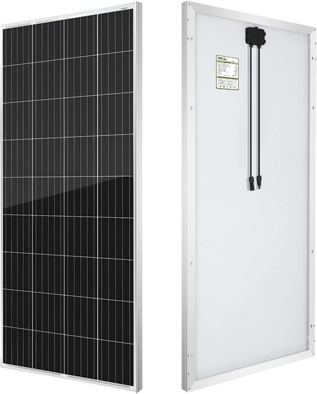 Photo 1 of HQST 190W 12V Monocrystalline Solar Panel w Solar Connectors High Efficiency Module PV Power for Battery Charging Boat, Caravan, RV and Any Other Off Grid Applications
