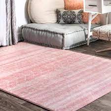 Photo 1 of 4 ' x 6" pink square rug 