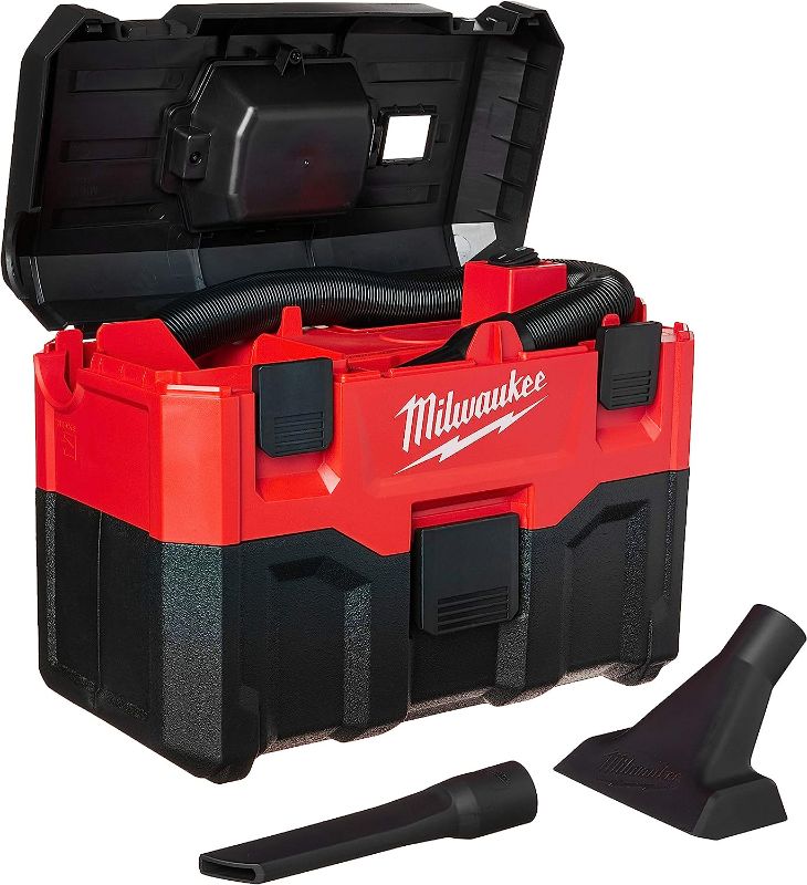 Photo 1 of Milwaukee 0880-20 18-Volt Cordless Wet/Dry Vacuum, Red
