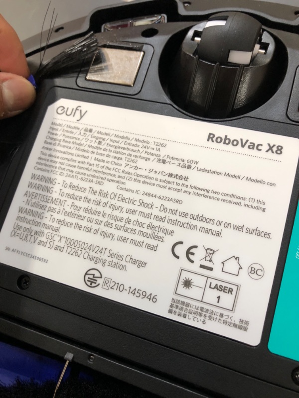 Photo 10 of eufy by Anker, RoboVac X8 Hybrid, Robot Vacuum and Mop Cleaner with iPath Laser Navigation, Twin-Turbine Technology generates 2000Pa x2 Suction, AI. Map 2.0 Technology, Wi-Fi, Perfect for Pet Owner
