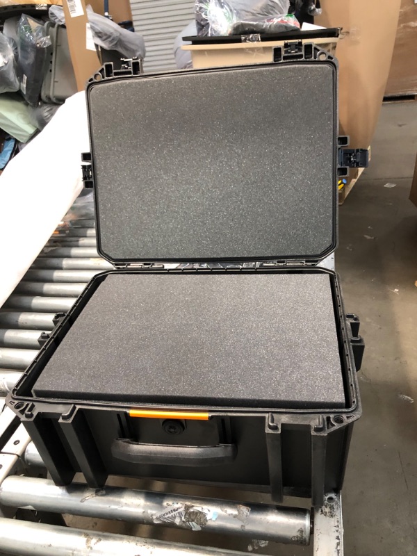 Photo 1 of Vault by Pelican – V550 Multi-Purpose Hard Case with Foam for Equipment, Electronics Gear, Camera, Drone, and More (Black)
