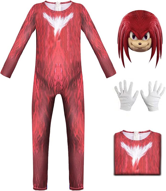 Photo 1 of Cartoon Cosplay Onesie Bodysuit with Tail Kids Halloween Hedgehog Costume