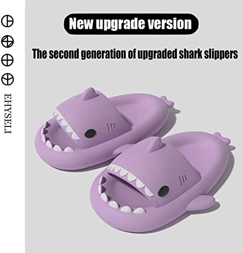 Photo 2 of Unisex Cute Shark Slides Slippers for Family Matching Outfit - Novelty Lightweight Anti-Slip Summer Sandals for Child, Fashionable And Cute Summer Non-Slip Beach Slippers.