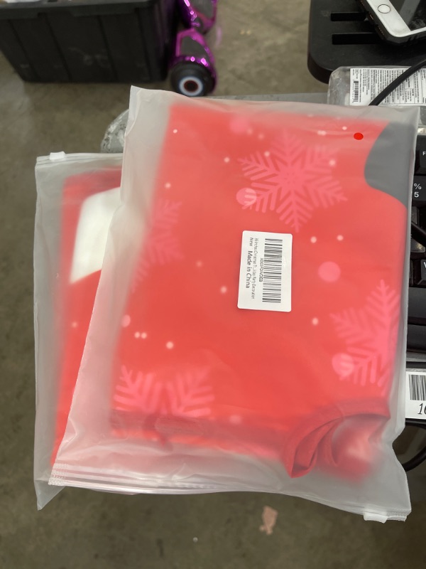 Photo 1 of 36 Inches Christmas Tree Skirt, Red Xmas Tree Skirts with Snowman Snowflake and Gift Boxes Design, Rustic Christmas Tree Ornaments Mat for Xmas Holiday Party Decoration Snowman 36 Inch 2pk 