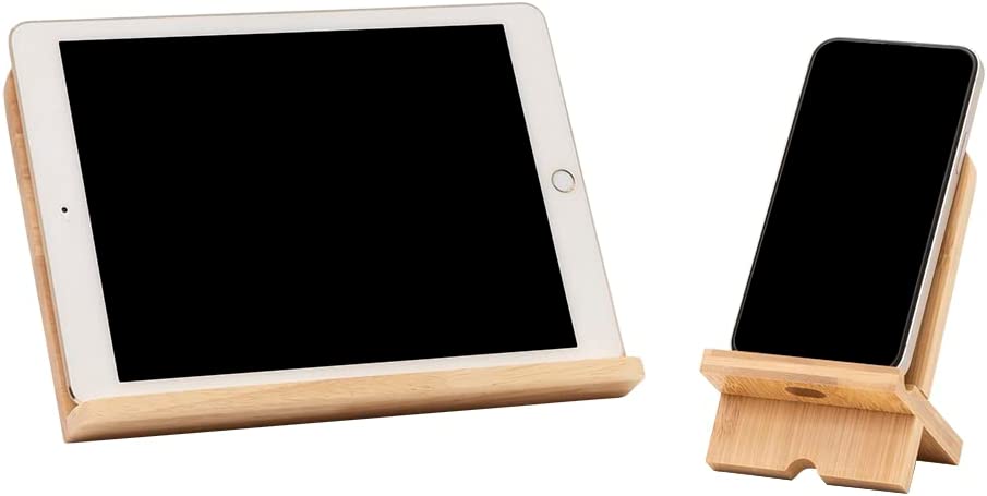 Photo 1 of MOYUART iPad Stand Wooden, Magnetic iPad Stand for Desk, Portable Adjustable iPad Holder Stand with Multiple Angles, Compatible with Tablets Such as iPad Air, iPad Mini, iPad Pro
