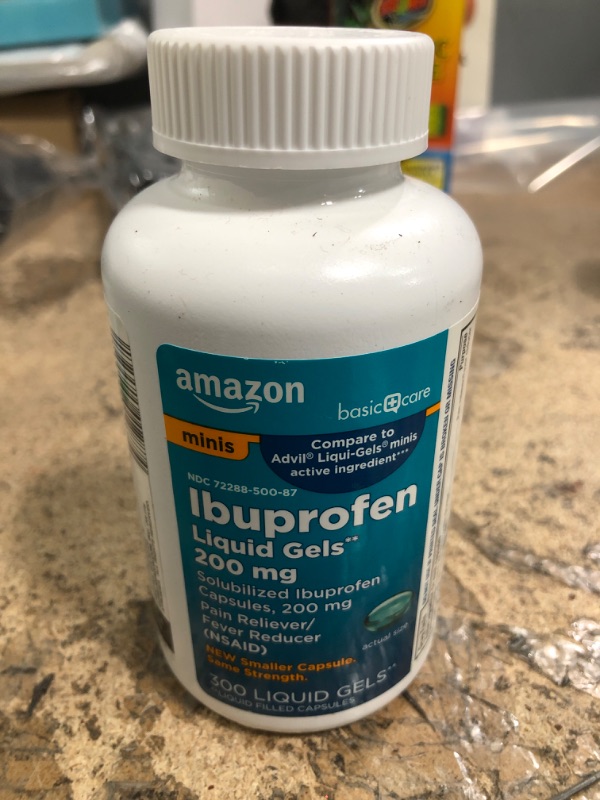 Photo 1 of  Ibuprofen Liquid Gels 200MG 300 Count Exp: 04/23, & Vitamin B-6 100 mg100.0ea Exp: 06/25

