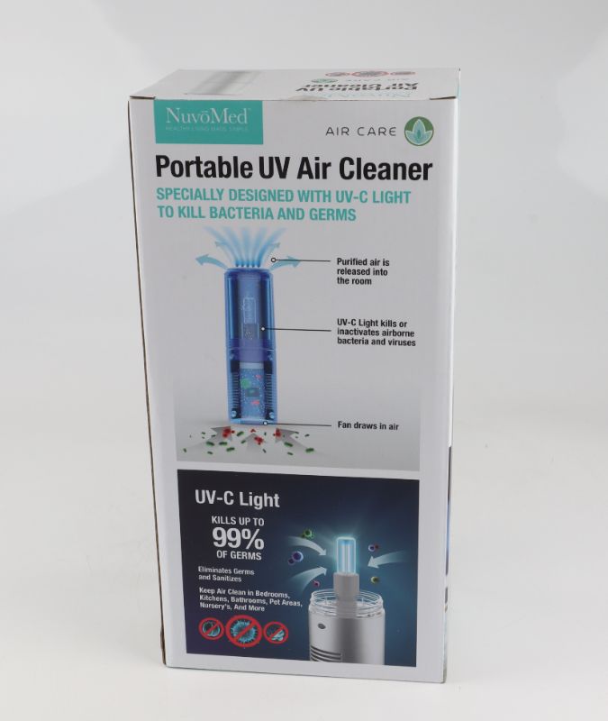 Photo 2 of UV PORTABLE AIR PURIFIER REMOVES PARTICLES BAD SCENTS MOLD AND PET DANDER IN AIR INCLUDES HEPA FILTER NEW $49.99