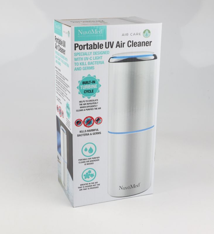 Photo 2 of UV PORTABLE AIR PURIFIER REMOVES PARTICLES BAD SCENTS MOLD AND PET DANDER IN AIR INCLUDES HEPA FILTER NEW $49.99