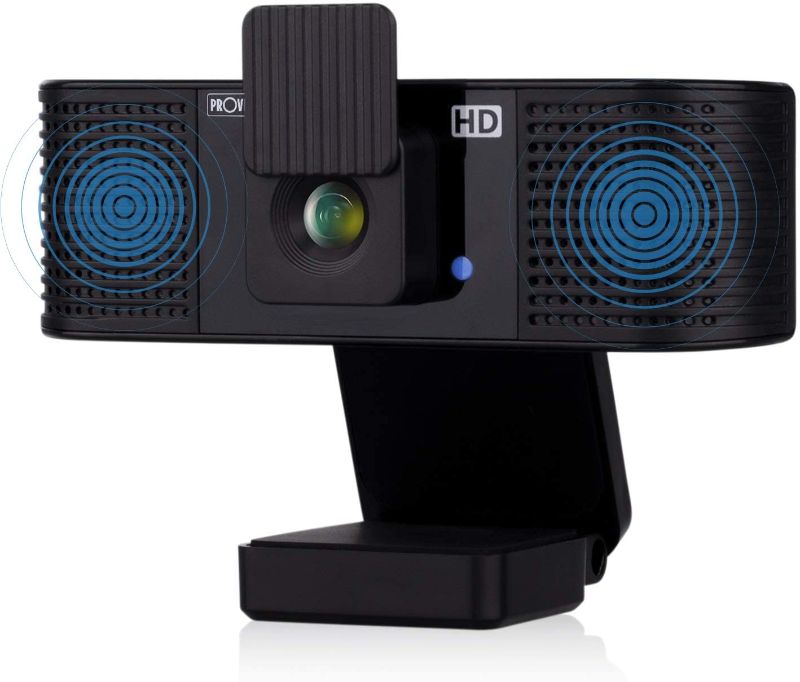Photo 1 of PROVISION ISR WEBCAM WITH SPEAKER AND MICROPHONE HD PRIVACY COVER COMPATIBLE WITH WINDOWS MAC IOS AND ANDROID COLOR BLACK SEALED NEW IN BOX $39.99