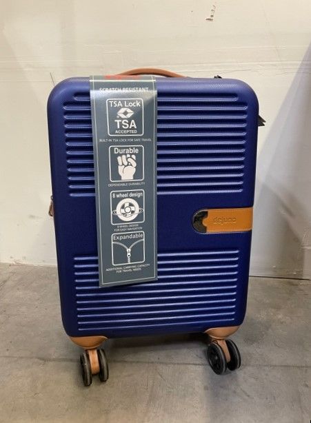 Photo 1 of 20 INCH DEJUNO SUITCASE DURABLE EXPANDABLE LIGHTWEIGHT 8 WHEEL DESIGN  NEW $180